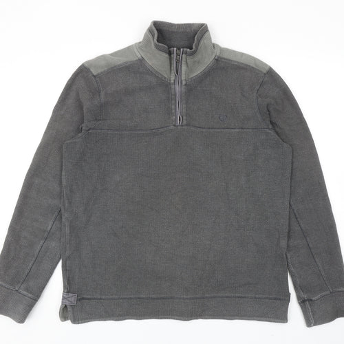 Fat Face Mens Grey Cotton Pullover Sweatshirt Size M