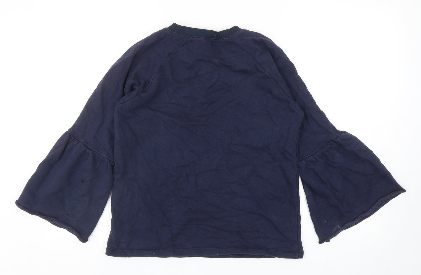 Maison De Nimes Womens Blue Cotton Pullover Sweatshirt Size 8 Pullover