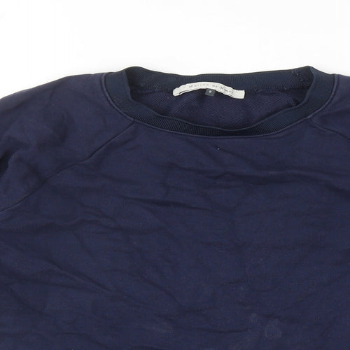 Maison De Nimes Womens Blue Cotton Pullover Sweatshirt Size 8 Pullover