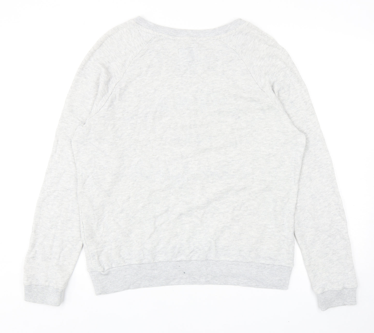 Superdry Womens Grey Cotton Pullover Sweatshirt Size L Pullover - New York