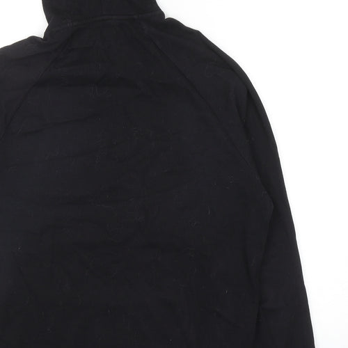 ASOS Mens Black Cotton Pullover Hoodie Size XS