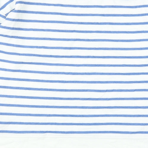 Gap Womens Blue Striped Cotton Pullover Sweatshirt Size S Pullover