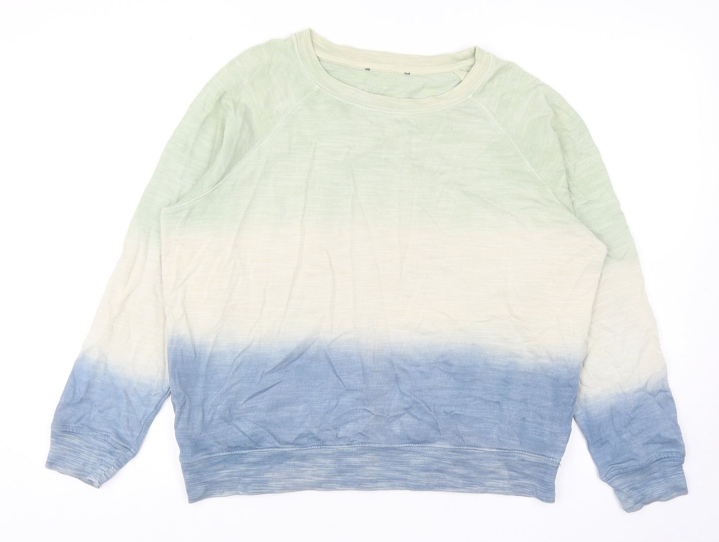 Marks and Spencer Womens Multicoloured Cotton Pullover Sweatshirt Size 14 Pullover