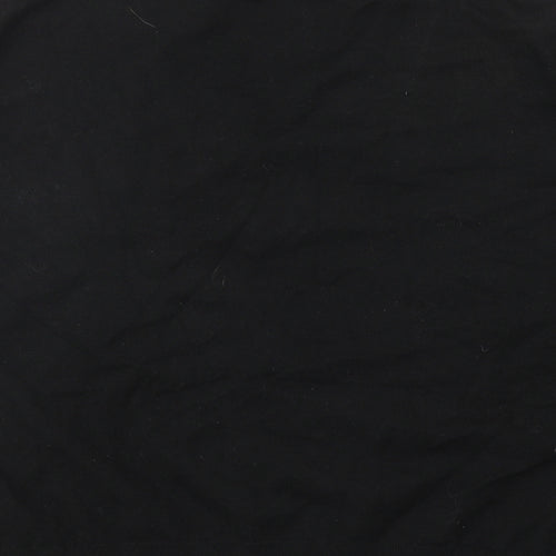 MNG Womens Black V-Neck Acrylic Pullover Jumper Size L