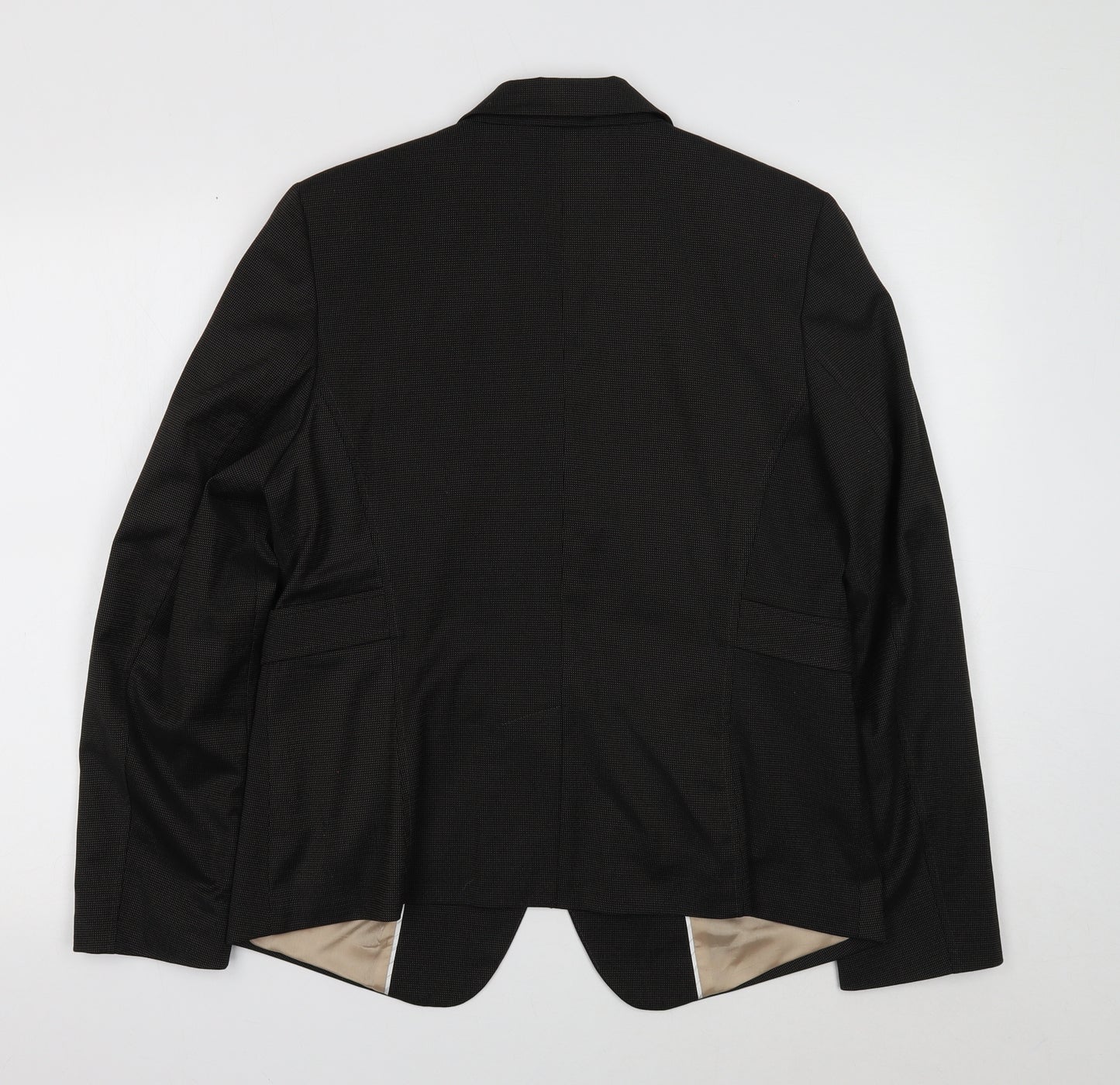 Olsen Womens Black Polyester Jacket Suit Jacket Size 14