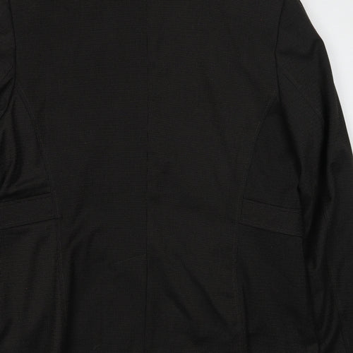 Olsen Womens Black Polyester Jacket Suit Jacket Size 14