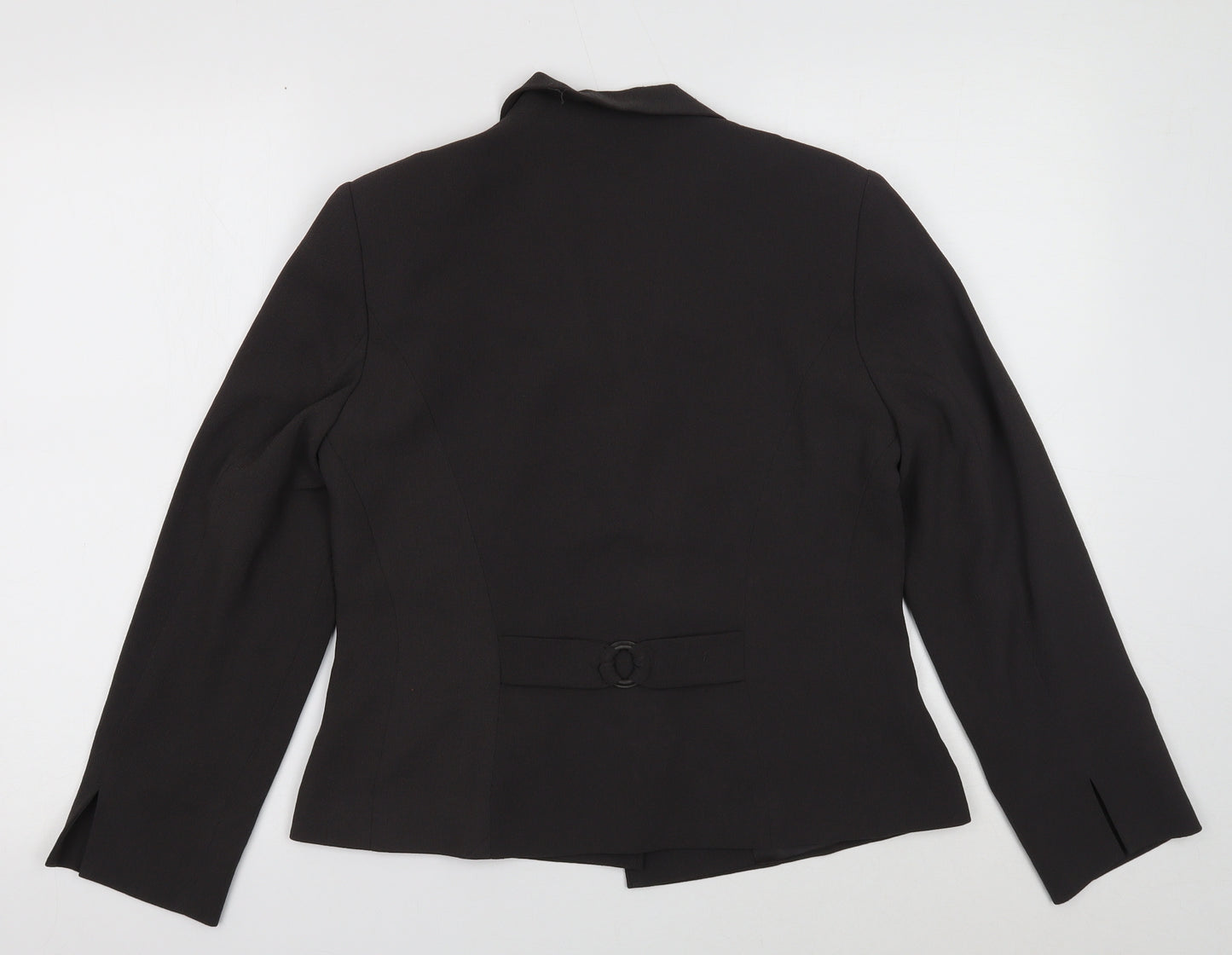 Minuet Womens Grey Viscose Jacket Blazer Size 10