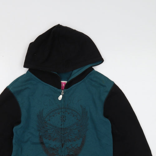 Saltrock Boys Blue Colourblock Jacket Size 13 Years Zip