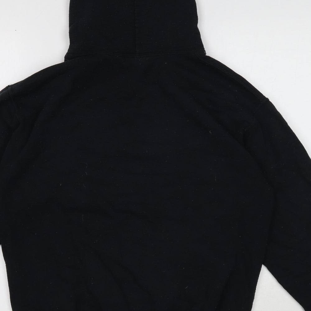 Gildan Womens Black Cotton Pullover Hoodie Size S Pullover