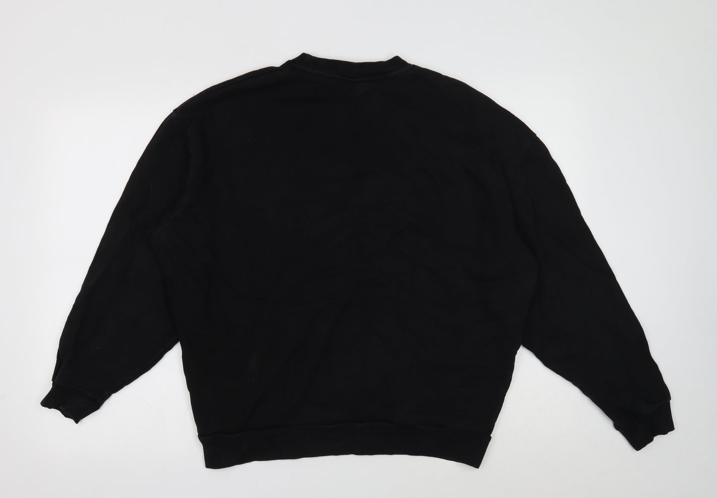 ASOS Mens Black Cotton Pullover Sweatshirt Size M - Paris