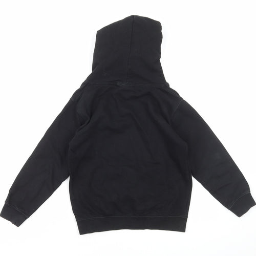 Just Hoods Girls Black Cotton Pullover Hoodie Size 7-8 Years Pullover - Stranger Things