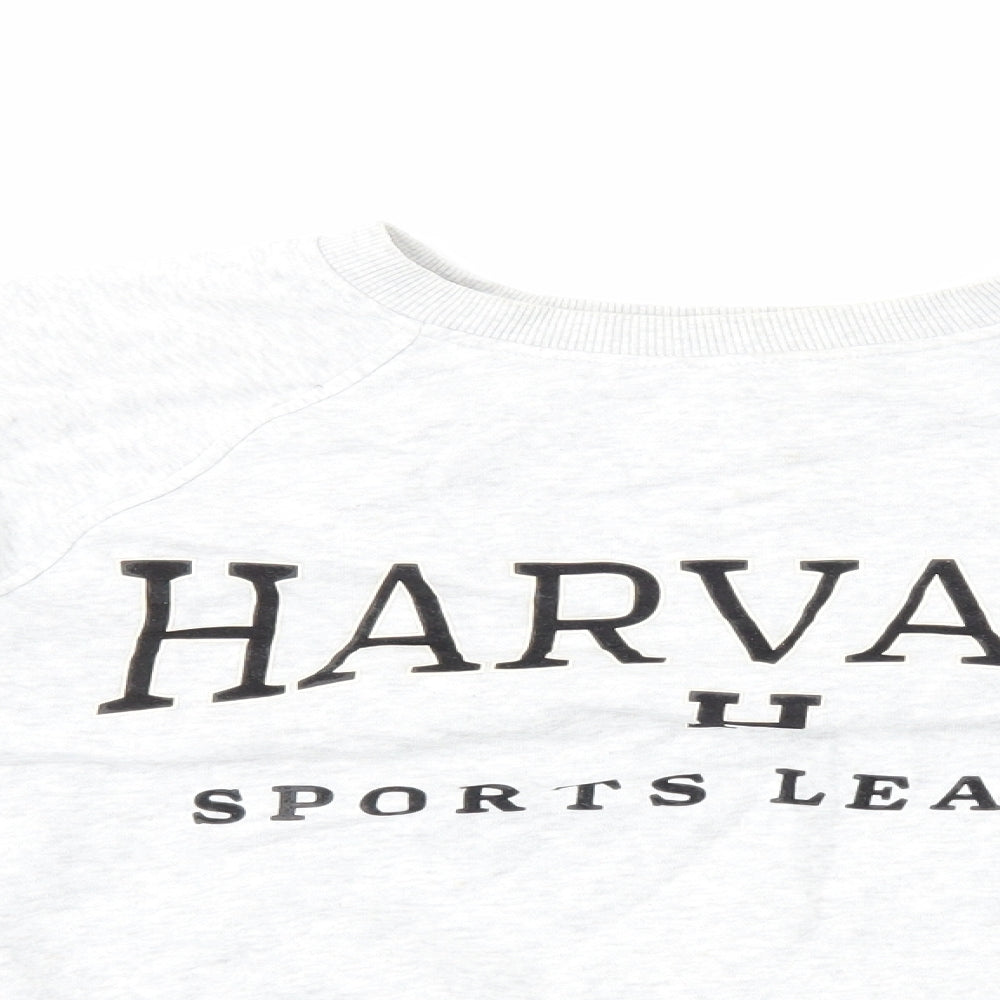 H&M Womens Grey Cotton Pullover Sweatshirt Size S Pullover - Harvard Sports League