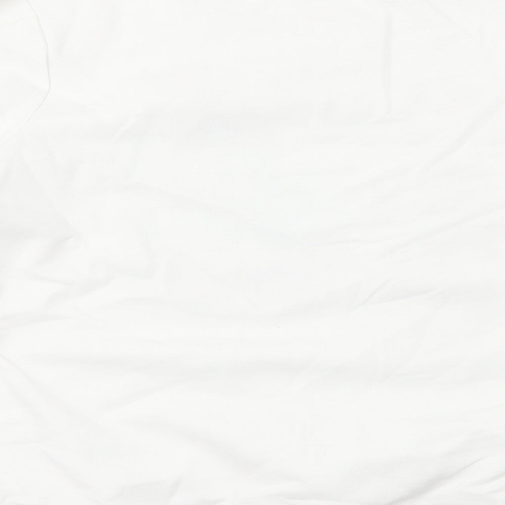 George Womens White Cotton Pullover Sweatshirt Size 12 Pullover - Christmas Jumper