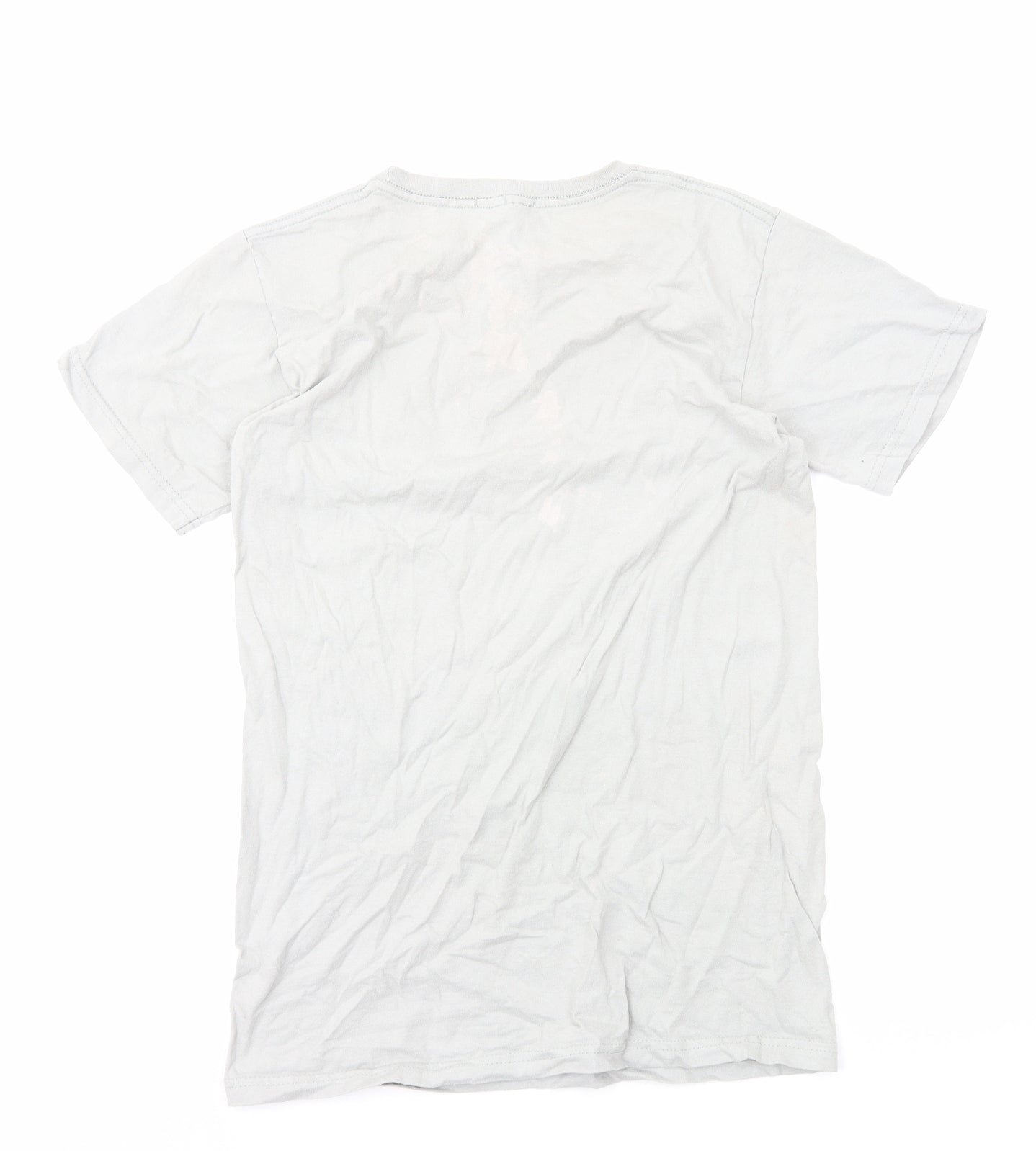 PRETTYLITTLETHING Womens Grey Polyester Basic T-Shirt Size 6 Round Neck - PLT Lifestyle