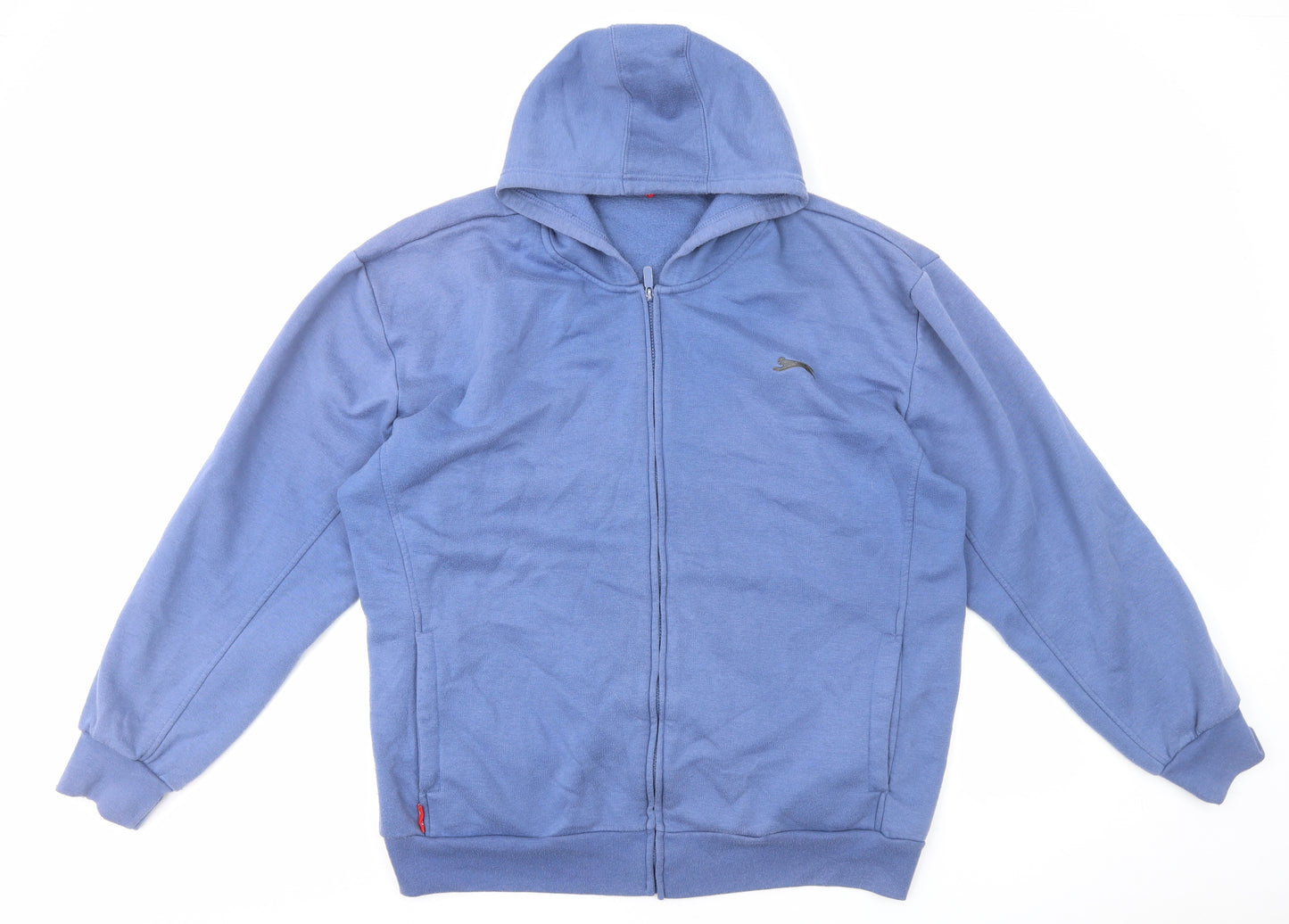 Slazenger Mens Blue Cotton Full Zip Hoodie Size 2XL