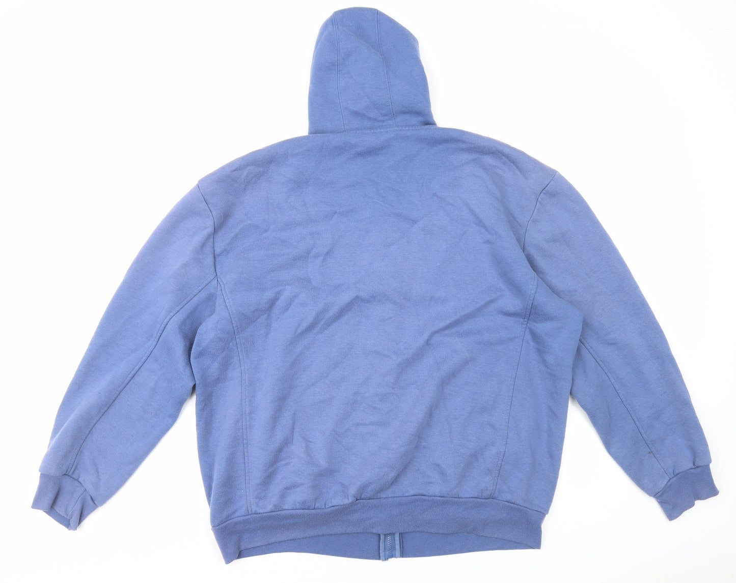 Slazenger Mens Blue Cotton Full Zip Hoodie Size 2XL