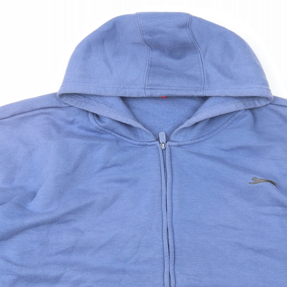 Slazenger Mens Blue Cotton Full Zip Hoodie Size 2XL