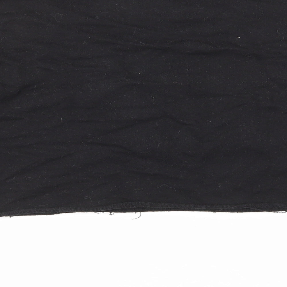 Missguided Womens Black Cotton Pullover Sweatshirt Size 10 Pullover - Playboy