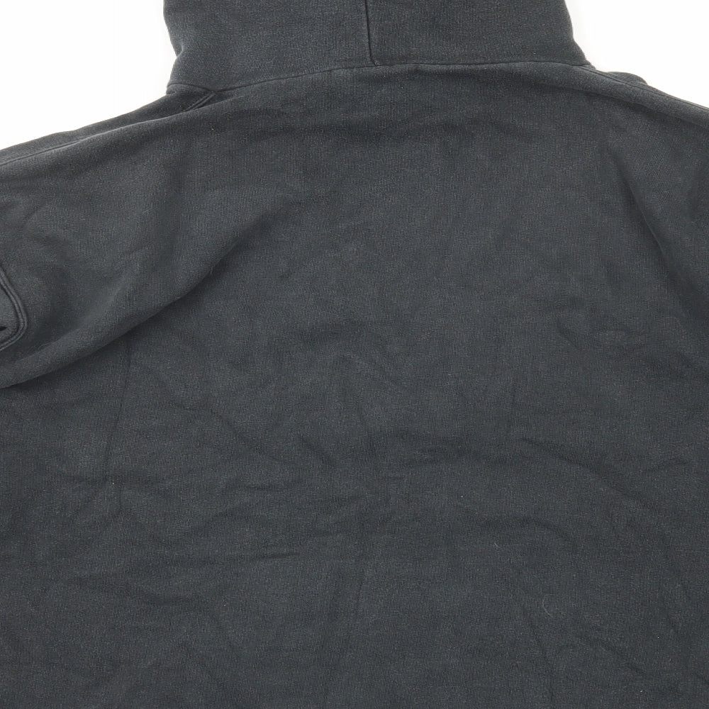 Sports Club Mens Grey Cotton Pullover Hoodie Size L