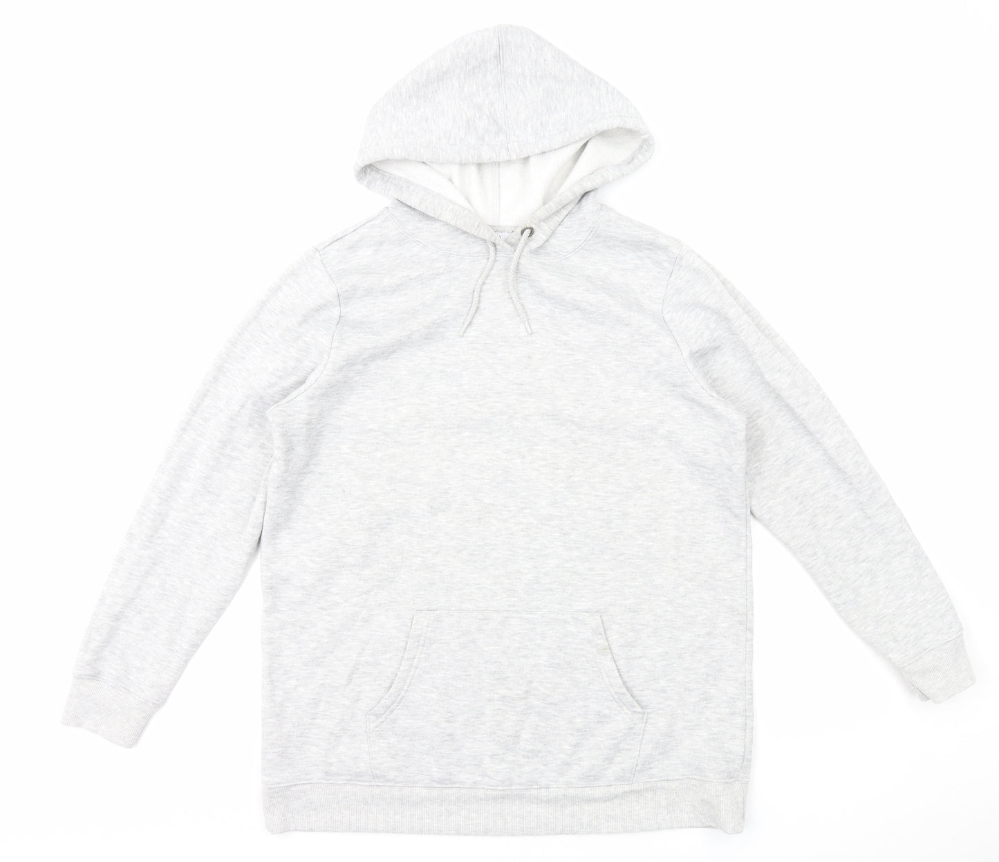 Papaya Womens Grey Cotton Pullover Hoodie Size L Pullover