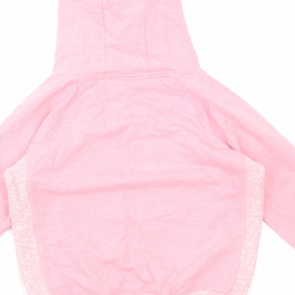 NEXT Girls Pink Cotton Pullover Hoodie Size 10 Years Pullover