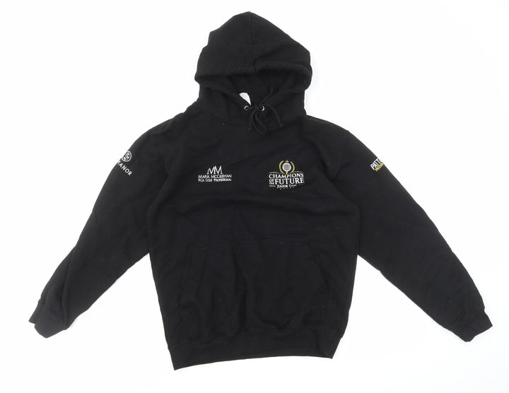 Just Hoods Boys Black Cotton Pullover Hoodie Size S Pullover - Junior Golf