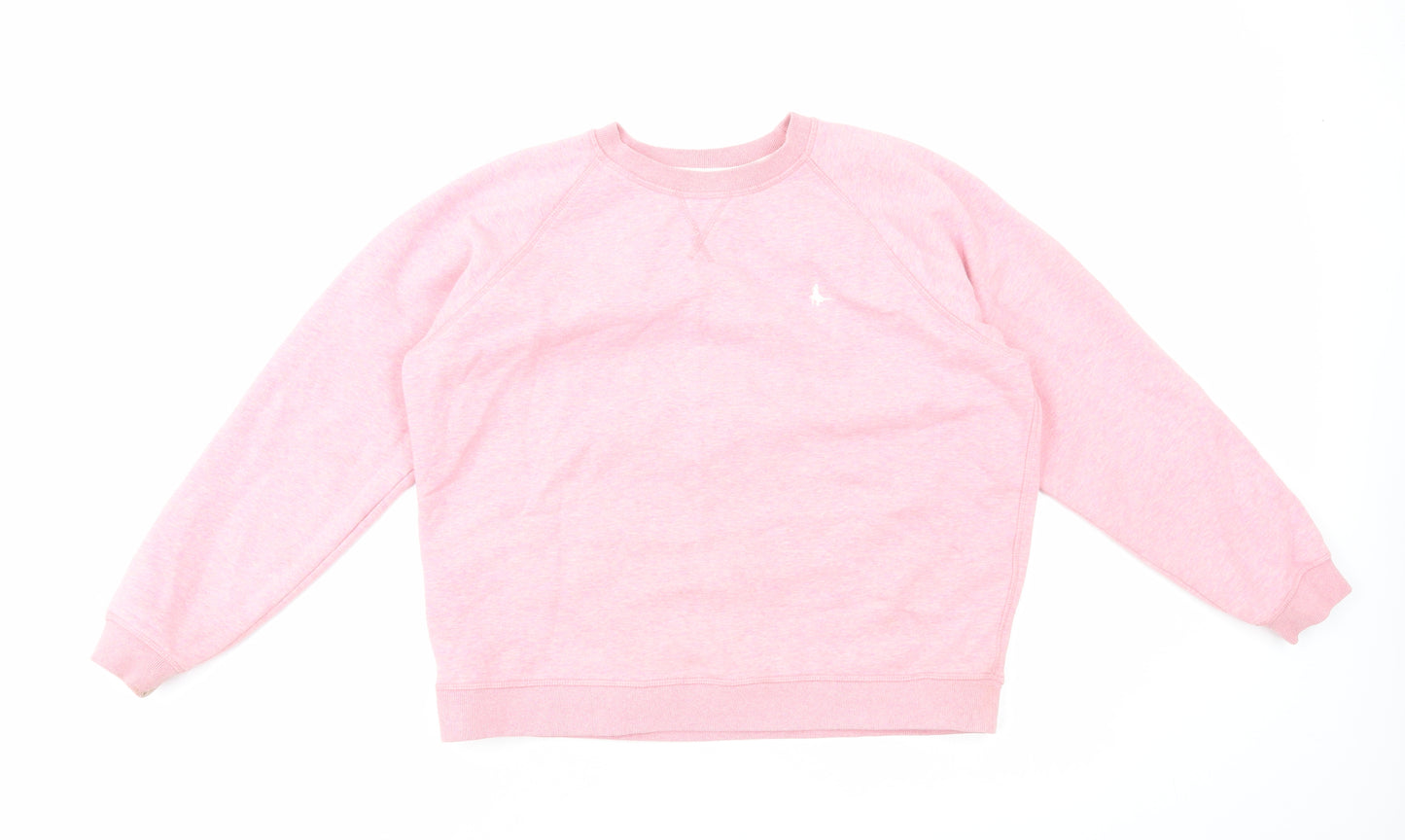 Jack Wills Womens Pink Cotton Pullover Sweatshirt Size 16 Pullover