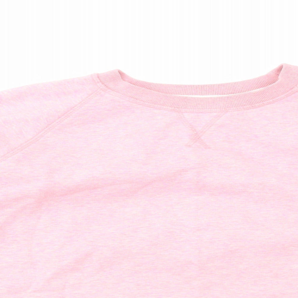 Jack Wills Womens Pink Cotton Pullover Sweatshirt Size 16 Pullover