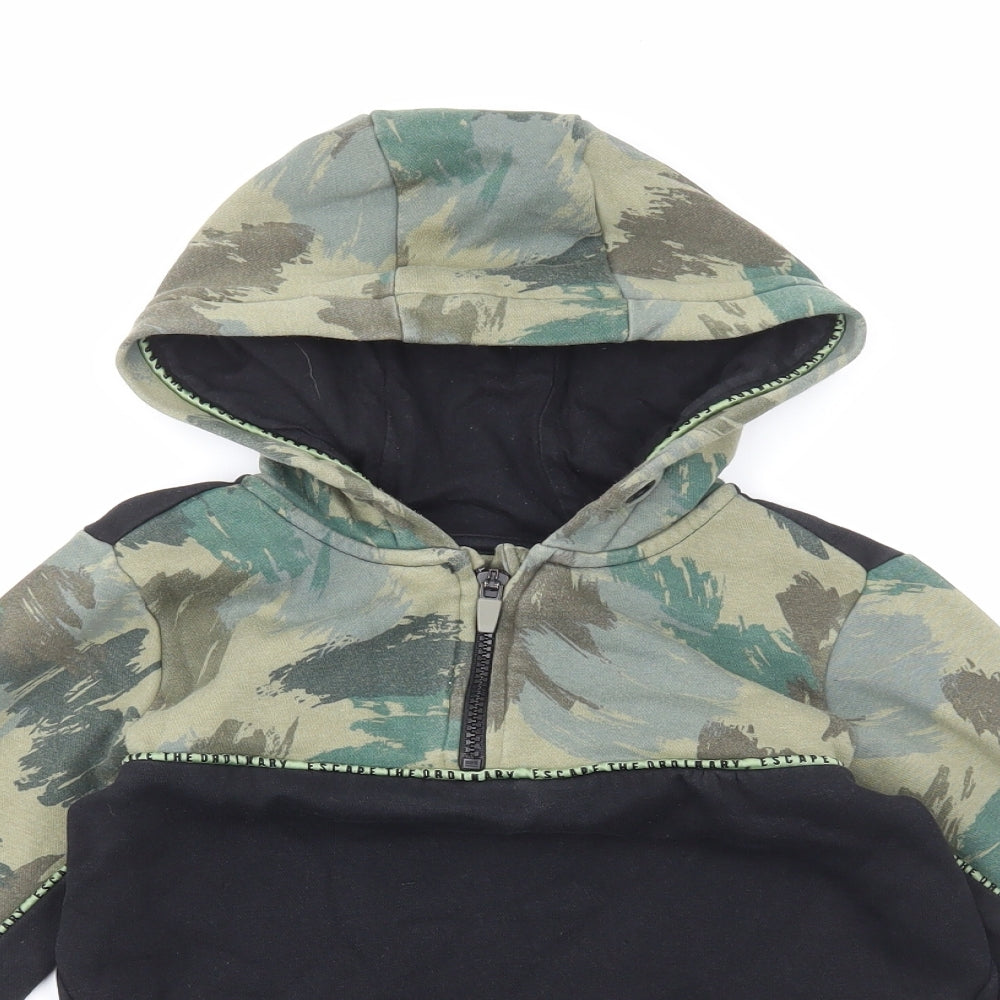 Nutmeg Boys Green Cotton Pullover Hoodie Size 7-8 Years Pullover