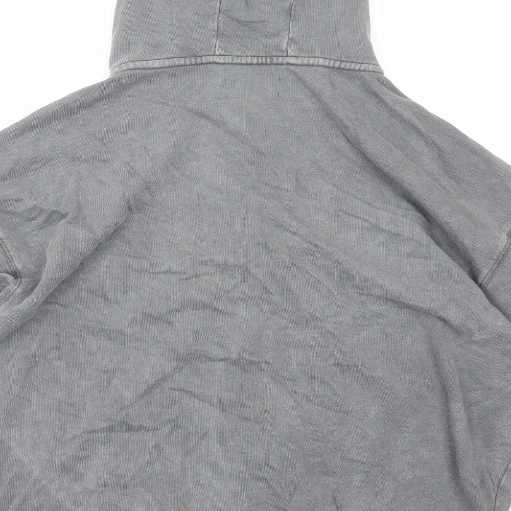 Primark Mens Grey Cotton Full Zip Hoodie Size M