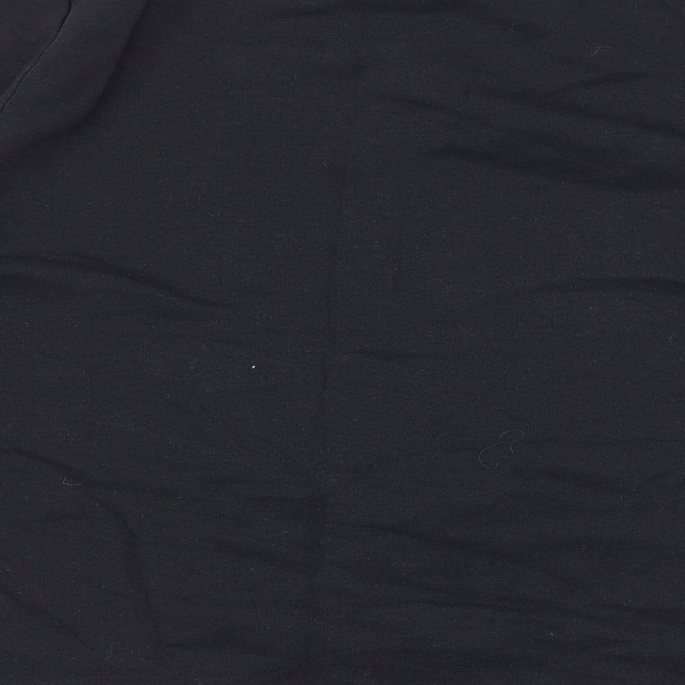 Marks and Spencer Womens Black Cotton Pullover Sweatshirt Size L Pullover