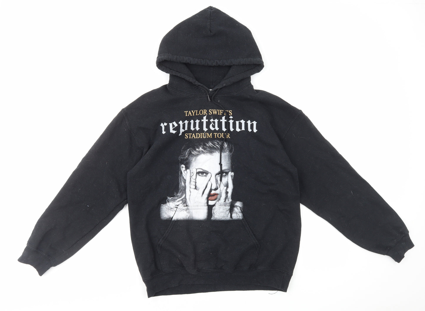 Taylor Swift Womens Black Cotton Pullover Hoodie Size M Pullover - Taylor Swift