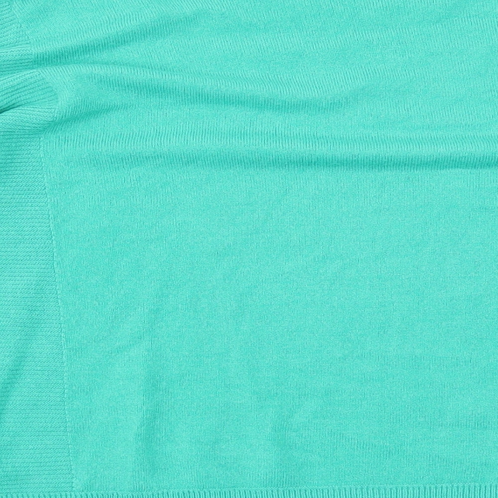 NEXT Womens Green Round Neck Acrylic Pullover Jumper Size 12