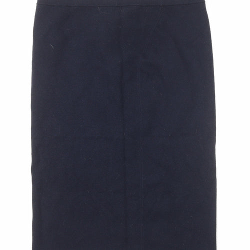 Uniqlo Womens Blue Polyester Straight & Pencil Skirt Size M