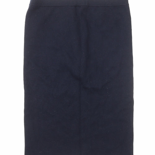 Uniqlo Womens Blue Polyester Straight & Pencil Skirt Size M