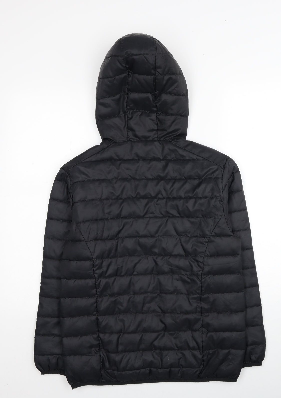 Freedom Trail Boys Black Quilted Coat Size 11-12 Years Zip