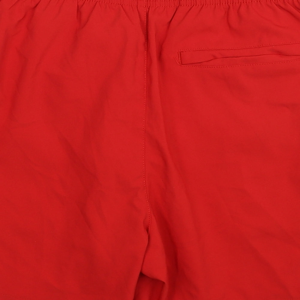 Abercrombie & Fitch Mens Red Polyester Sweat Shorts Size M Regular