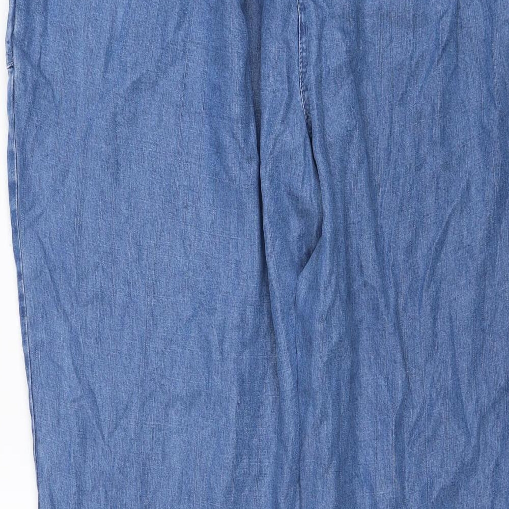 TU Womens Blue Cotton Blend Tapered Jeans Size 18 Regular