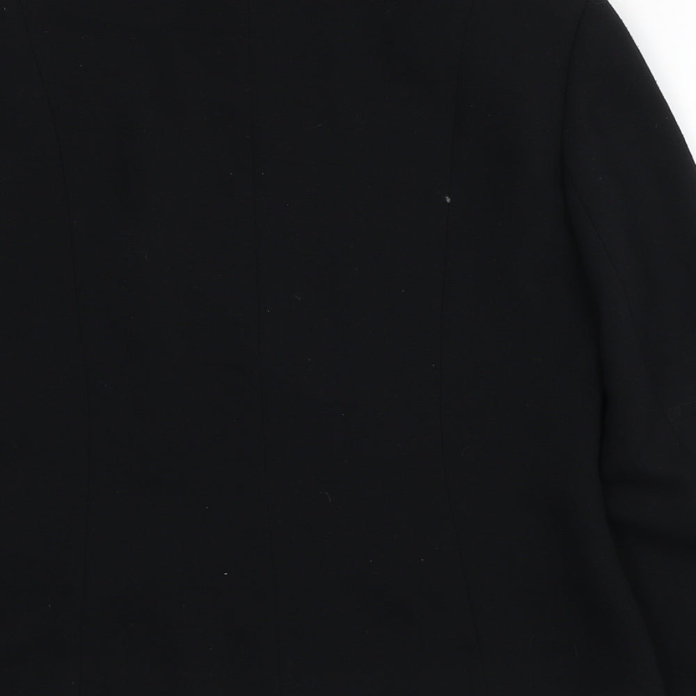 Wallis Womens Black Jacket Size 12 Button