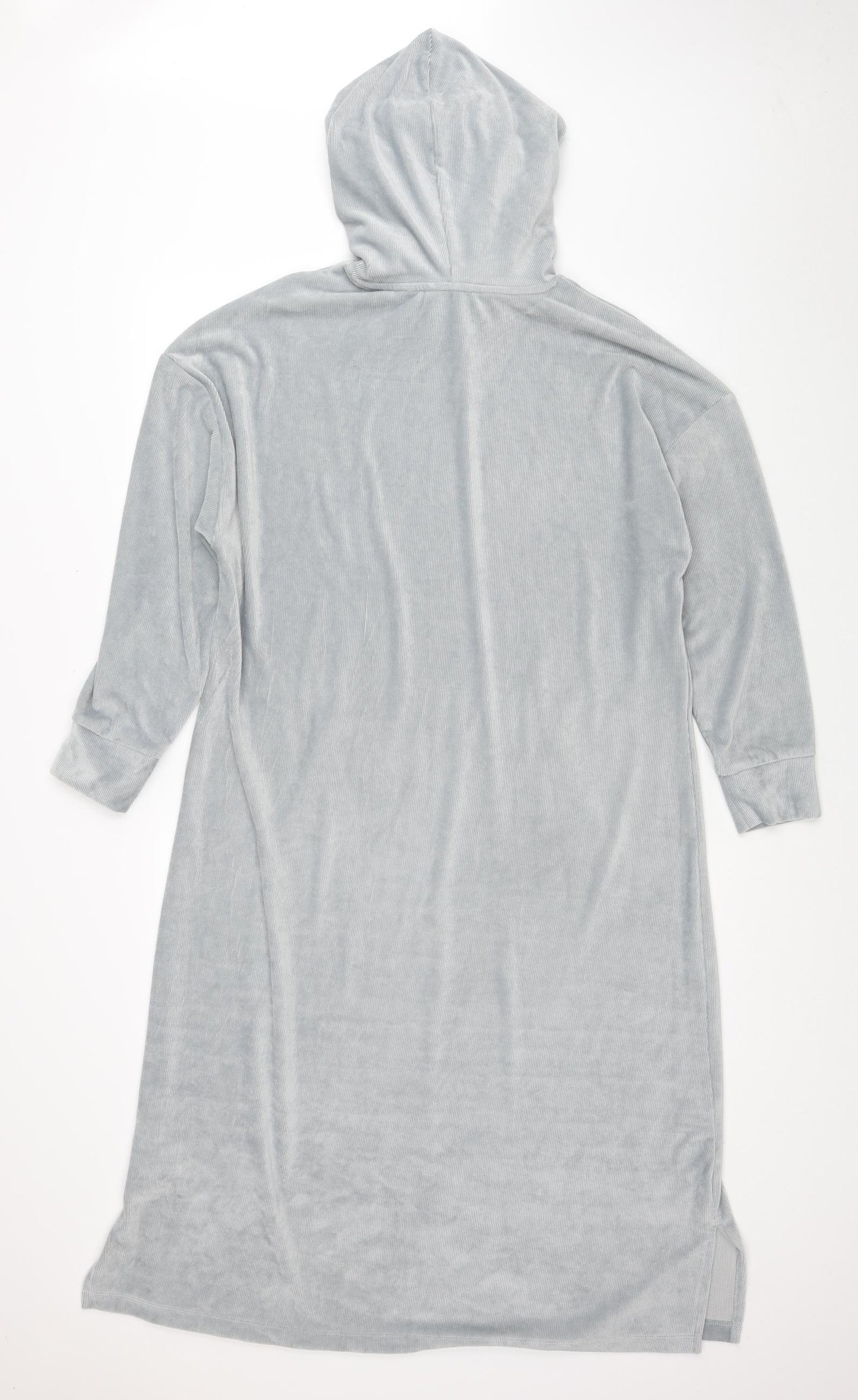 TU Womens Grey Polyester Jumper Dress Size 14 Round Neck Pullover