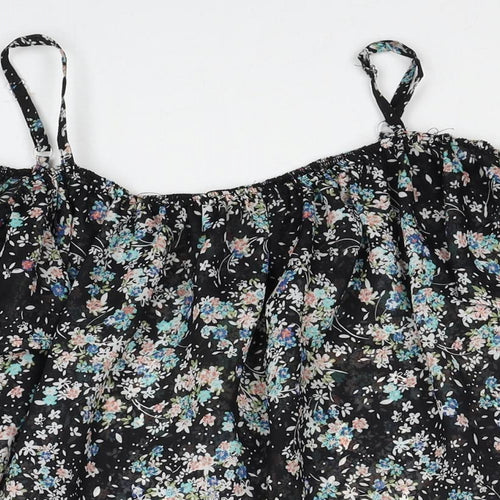 Atmosphere Womens Multicoloured Floral Polyester Basic Blouse Size 10 Off the Shoulder