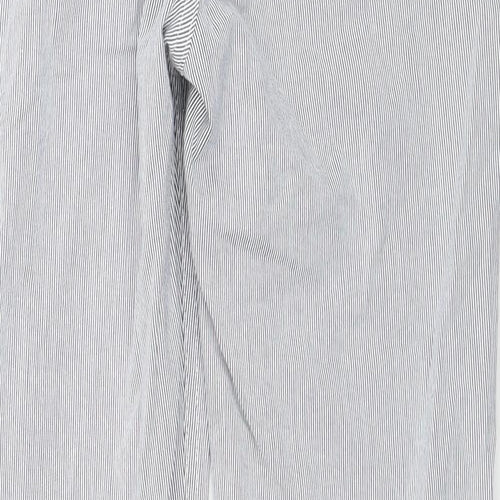 Per Una Womens Grey Cotton Straight Jeans Size 10 Regular Zip