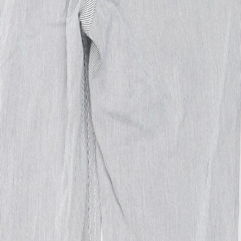 Per Una Womens Grey Cotton Straight Jeans Size 10 Regular Zip