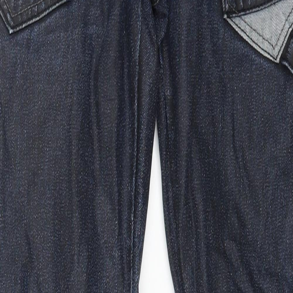 ETO Mens Blue Cotton Skinny Jeans Size 30 in L24 in Regular Button