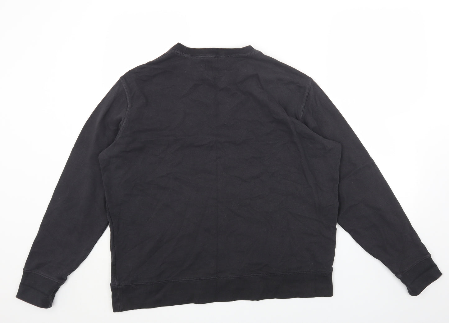 Marks and Spencer Womens Black Cotton Pullover Sweatshirt Size XL Pullover