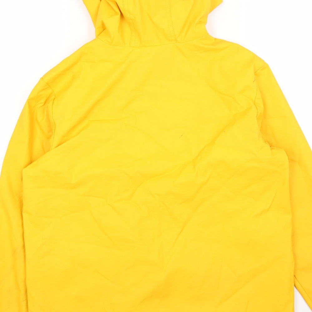 Quicksilver Womens Yellow Rain Coat Coat Size 12 Zip