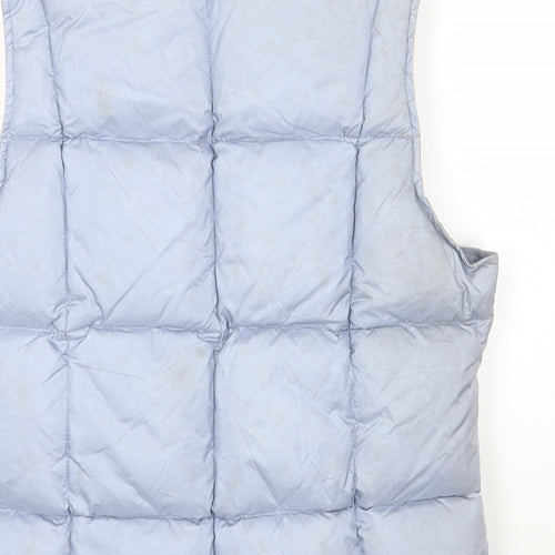 Warehouse Womens Blue Gilet Waistcoat Size 12 Zip
