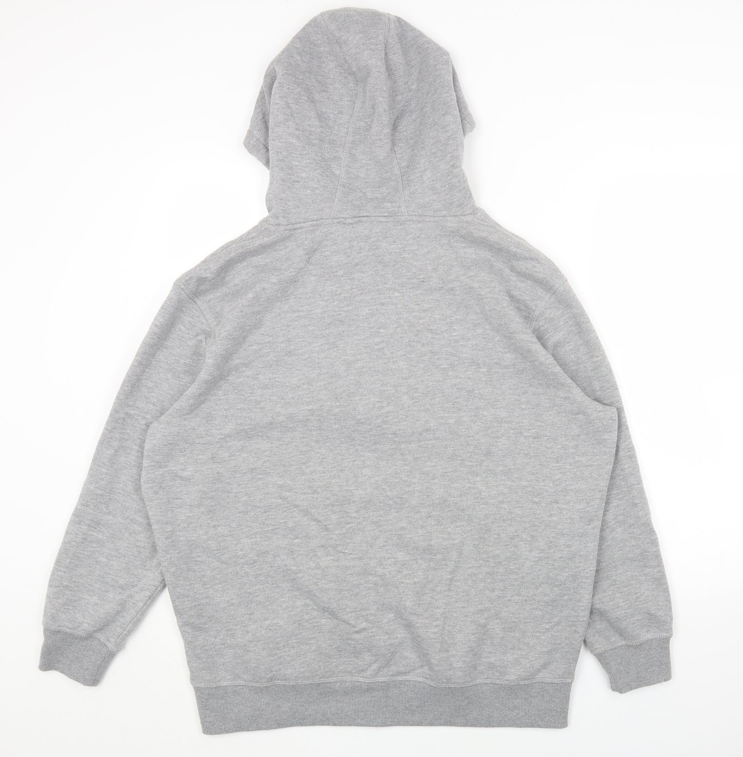 Primark Womens Grey Cotton Full Zip Hoodie Size S Zip