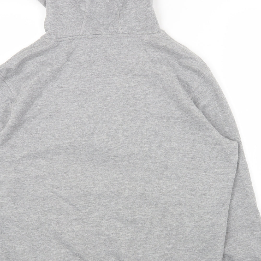 Primark Womens Grey Cotton Full Zip Hoodie Size S Zip