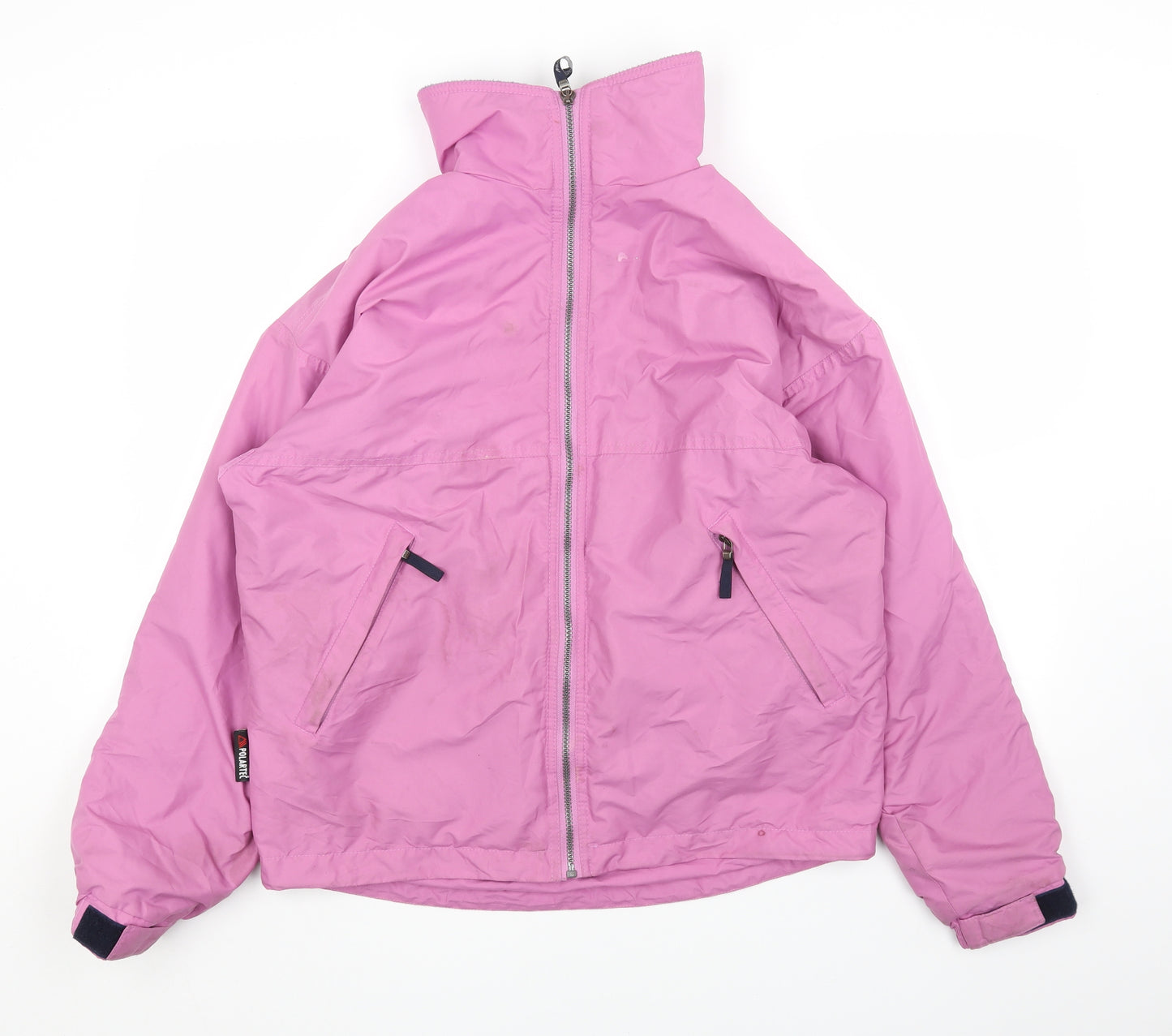 Polartec Womens Pink Rain Coat Coat Size S Zip